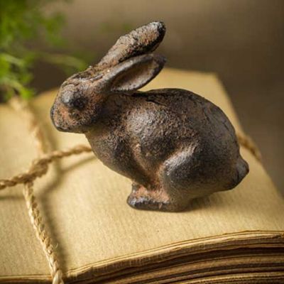Cast Iron Bunny Figure