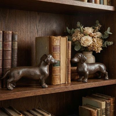 Cast Iron Dachshund Figurine