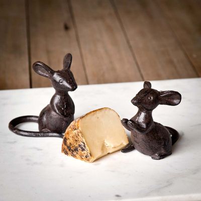 Cast Iron Mice Figurine Set of 2