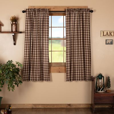 Casual Classics Plaid Curtain Panel Set of 2
