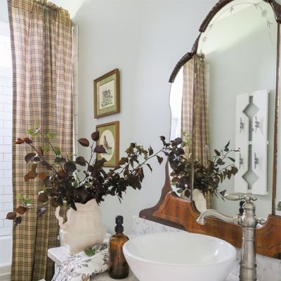 Casual Country Plaid Curtain Panel Set of 2