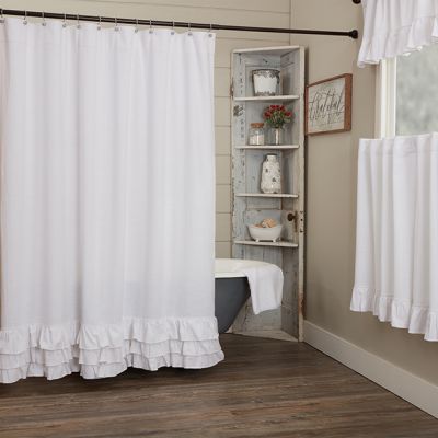 Casual Sophistication Ruffled Shower Curtain