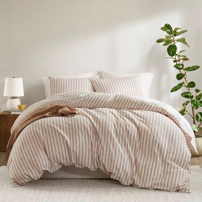 Casual Stripe 3 Piece Duvet and Shams Set