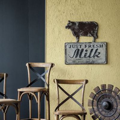 Vintage Inspired Fresh Milk Advertisement Sign