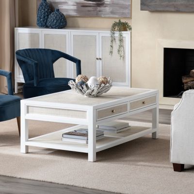 Painted Wood Sandy Shores Coffee Table