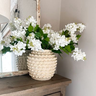 Cement Planter Vase With Textured Knots