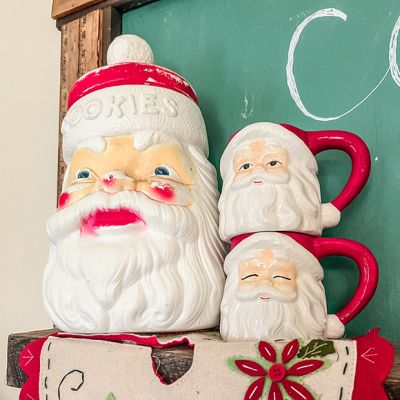 Ceramic Santa Mug Set of 2