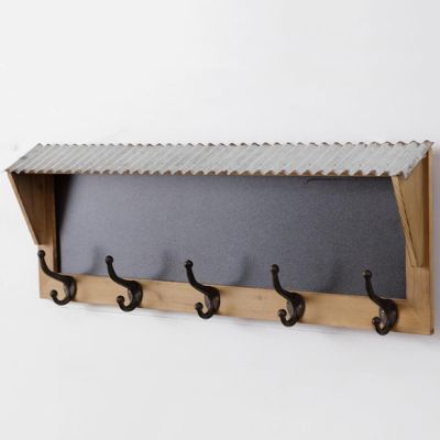 Chalkboard Wall Hook Rack