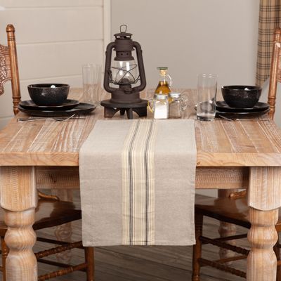Chambray Grain Sack Farmhouse Table Runner