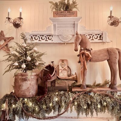 Champagne Color Mercury Glass Ornament