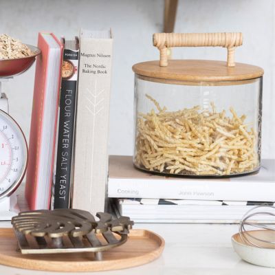 Chic Farmhouse Lidded Glass Storage Jar