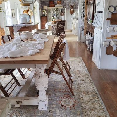 Chippy Farmhouse Rectangle Dining Table