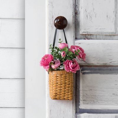 Chipwood Hanging Wall Basket Planter