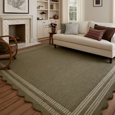 Chris Loves Julia + Loloi Scottie Collection Scalloped Area Rug