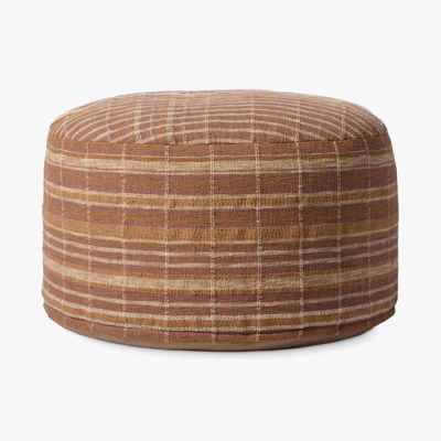 Chris Loves Julia x Loloi Wallace Collection Round Pouf