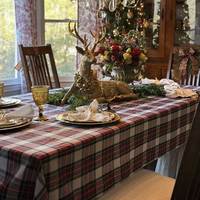 Christmas Tartan Plaid Tablecloth