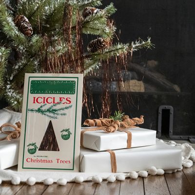 Christmas Tree Bronze Tinsel Icicles