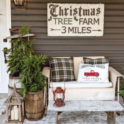 Christmas Tree Farm Accent Pillow