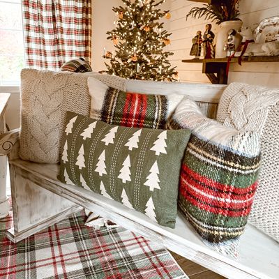 Christmas Tree Lumbar Pillow