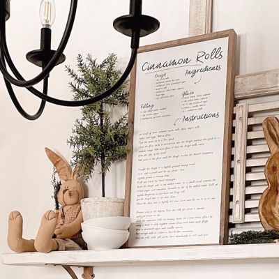 Cinnamon Rolls Recipe Wall Art