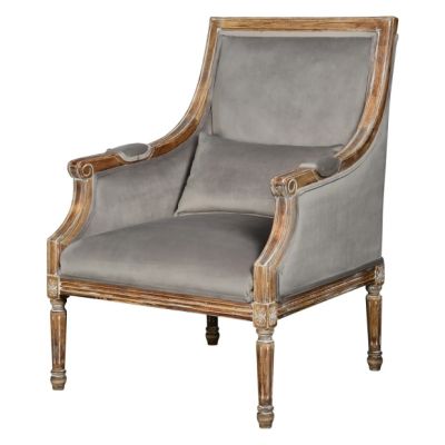 Classic Arm Chair With Lumbar Cushion