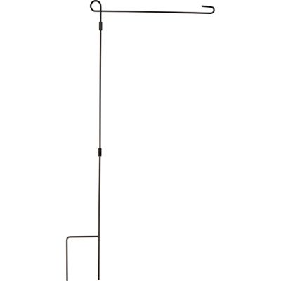 Classic Black Garden Flag Pole Set of 2