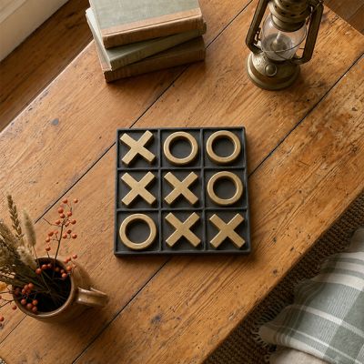 Classic Cast Iron Tic Tac Toe Game