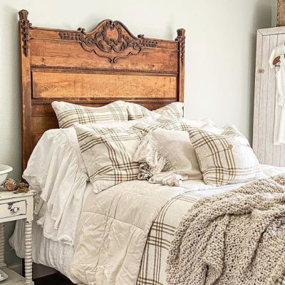 Classic Country Wheat Plaid King Pillow Sham