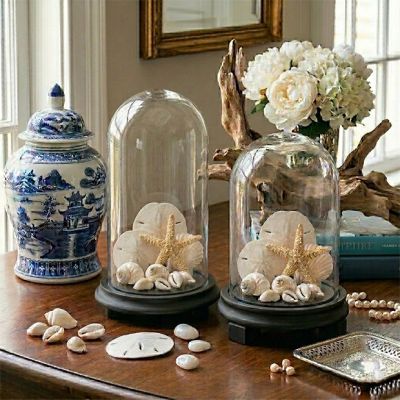 Classic Display Cloche With Wood Base