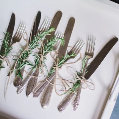 Classic Estate 5 Piece Silver Flatware Set