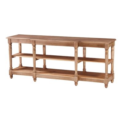Classic Farmhouse Open Shelf Console | SHIPS FREE