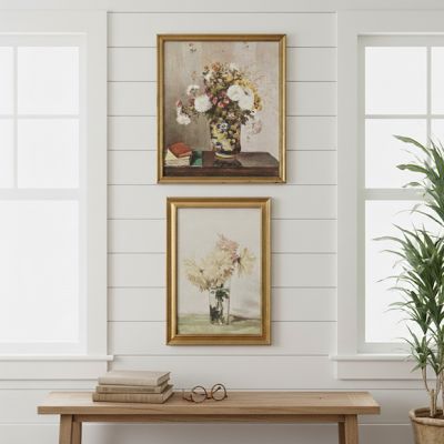 Classic Floral Framed Prints Set of 2