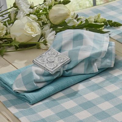 Classic Gingham Aqua Check Napkin