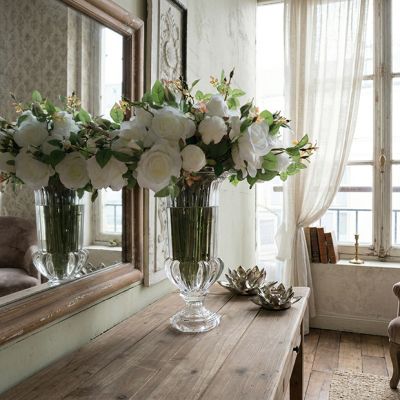 Classic Ornate Glass Urn Vase