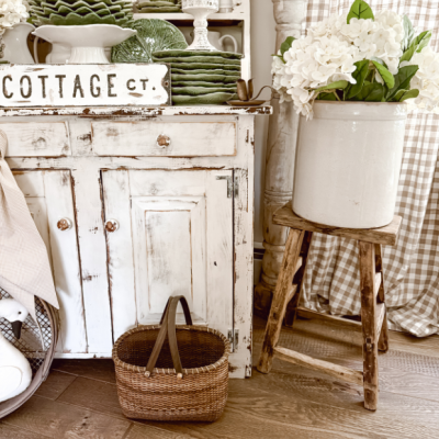 Classic Primitive Wooden Stool 