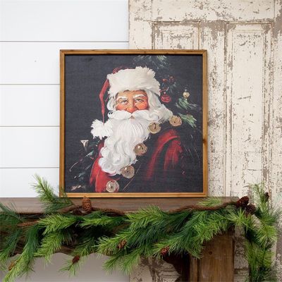 Classic Santa Portrait Framed Wall Art