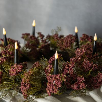 Clip On Black LED Candles Set of 6