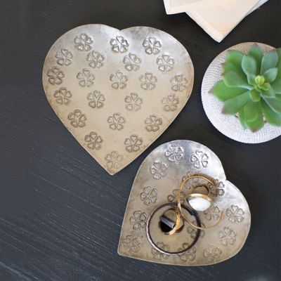 Clover Heart Trinket Dish Set of 2