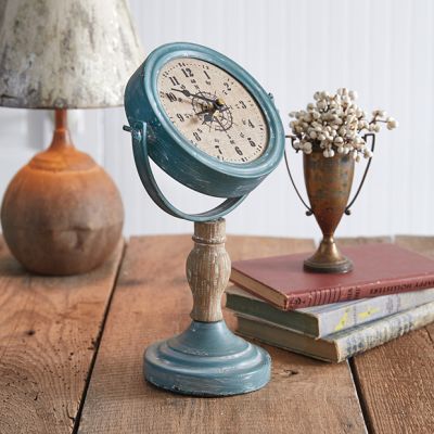 Coastal Cottage Tabletop Compass Clock