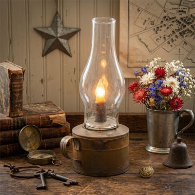 Colonial Style Barn Lantern with Timer