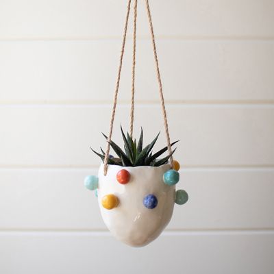 Colorful Bubbles Ceramic Planter