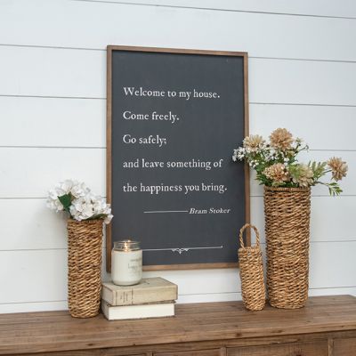 Come Freely Go Safely Framed Wall Sign