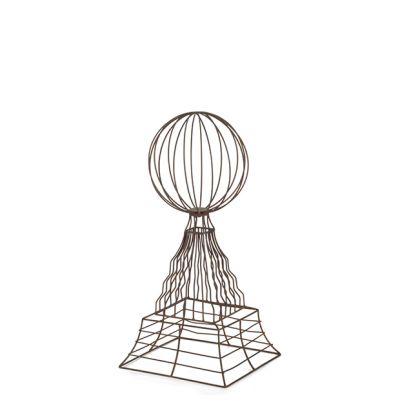 Copper Finish Wire Finial Topiary Frame