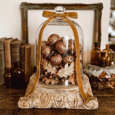 Copper Harvest Glass Ornament Garland