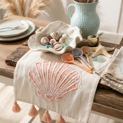 Coral Cove Seashell Table Runner