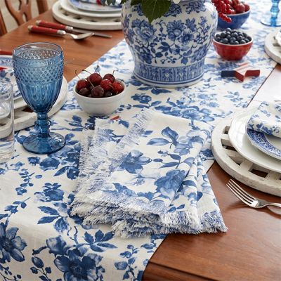 Cottage Bloom Blue Floral Napkin Set of 6