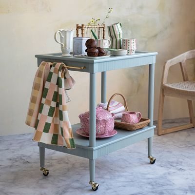 Cottage Classics Tiered Rolling Bar Cart