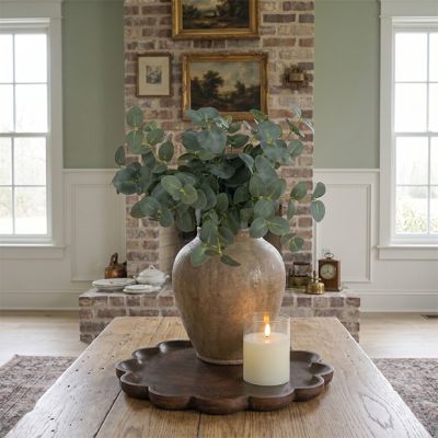 Cottage Country Scalloped Wood Tray