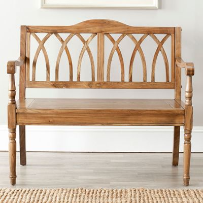 Cottage Elm Wood Bench