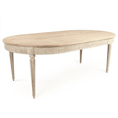 Cottage Farmhouse Extendable Round Dining Table